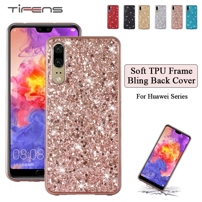 

Case For Huawei P30 P20 Mate20 Pro Lite Y6 Pro Y5 Y9 Prime 2019 P Smart Z Plus Mate20X Nova4 3i Honor 8A 8S Bling Shinning Cover