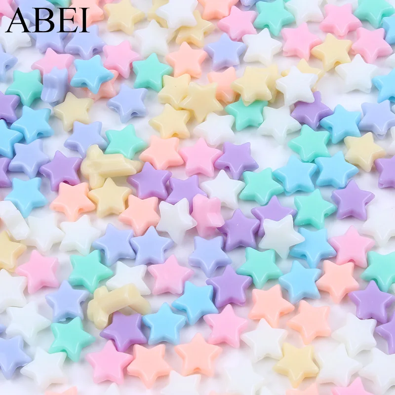 

100pcs 10mm Mix Candy Color Star Button Plastic Cartoon button for Craft Scrapbooking Decors DIY Sewing Garments Accessories