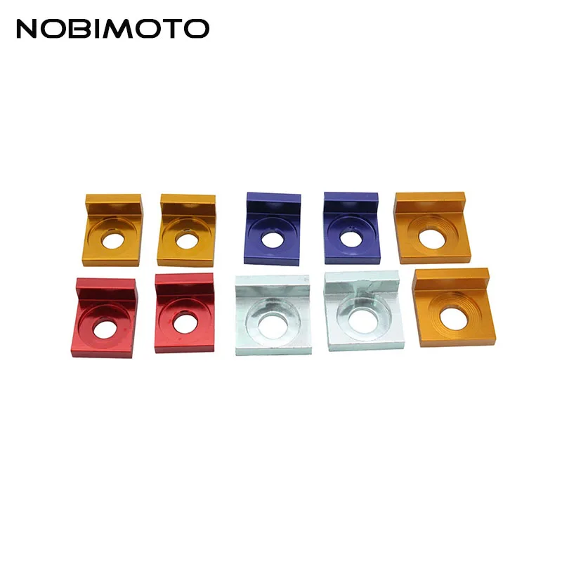 4 Color Pit Dirt Bike CNC Alloy Chain Axle Tensioner Adjuster Block For ATV Quad Buggy Go Kart Motorcycle Motocross CNC-137 | Автомобили и