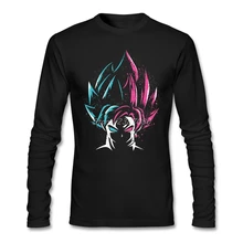 Супер Saiyan, футболка, хлопок, длинный рукав, на заказ, Dragon Ball, футболка для мужчин, популярные гики, футболки, Homme