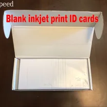 Двухсторонняя 460 шт./лот струйная печать принт пустые карты Белый ID ПВХ 0,76 мм Толстая, используемые в Главная струйный принтер epson