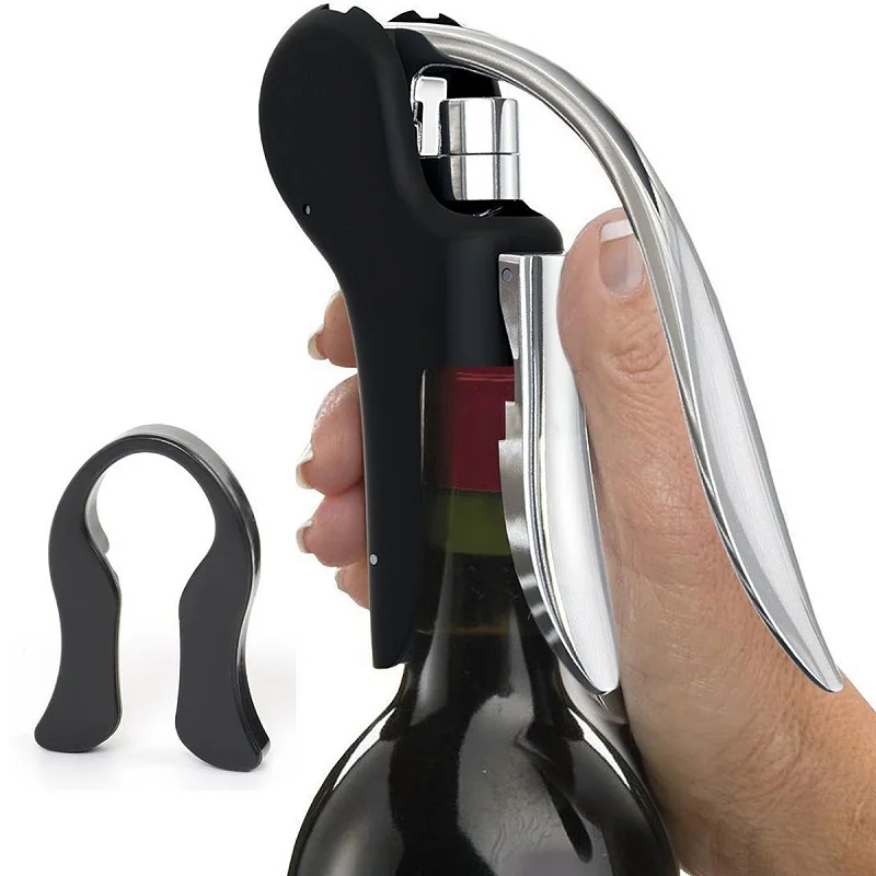 1 pc New Wine Tool Set Wine Opener Bar Lever Corkscrew Convenient Bottle Openers Foil Cutter Cork Tire Drill Lifter Kit VHF10T50
