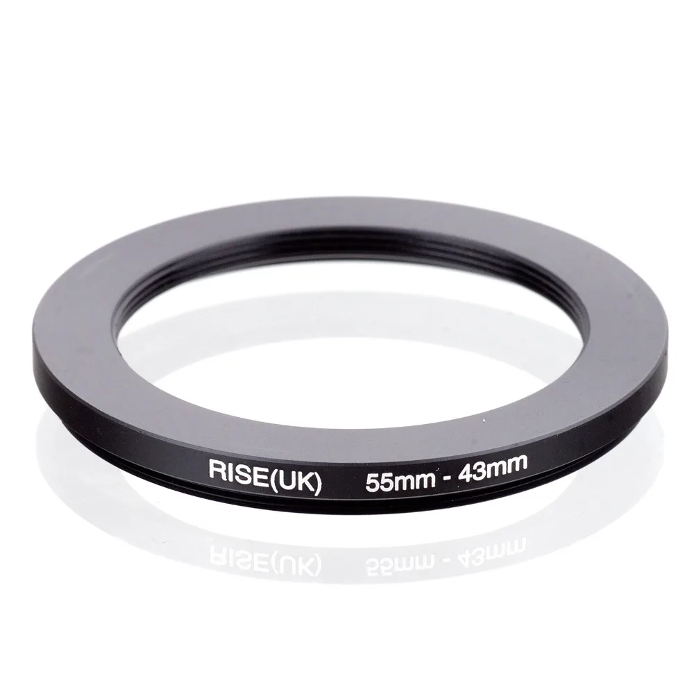 

RISE(UK) 55mm-43mm 55-43mm 55 to 43 Step down Ring Filter Adapter black