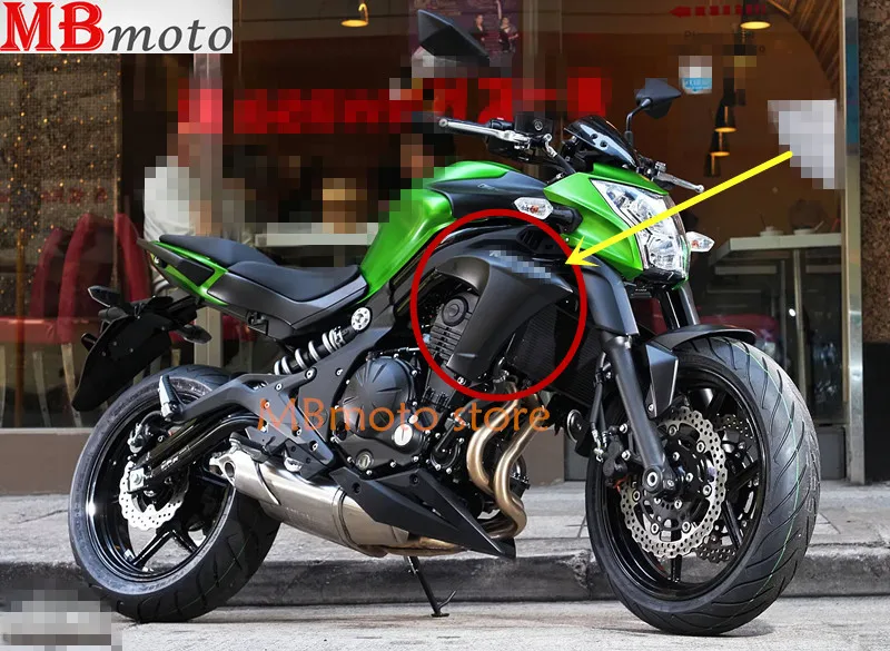 Левая или правая крышка радиатора подходит для kawasaki ER6N 2012 2013 ABS обтекатель оболочки мотоцикла сжатия без