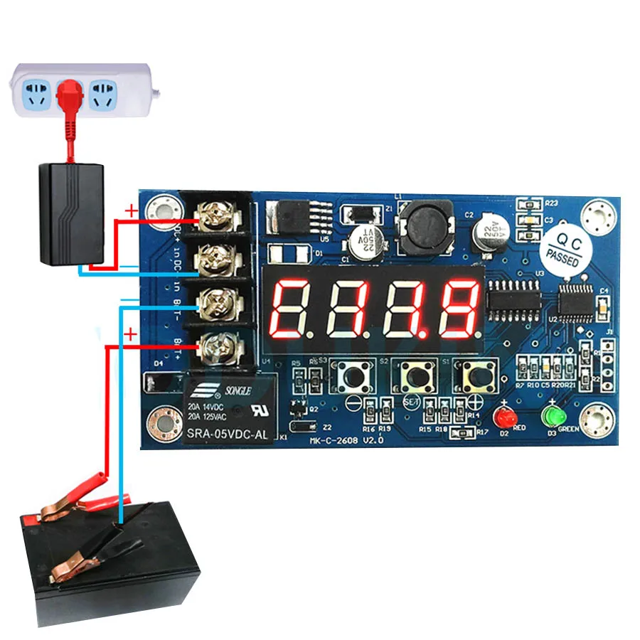

1Pc 10A CNC Charging Control Module 6 60V Lithium Battery Protection Charger Board
