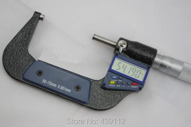

50-75mm Good Quality High Accuracy Electronic Digital Outside Micrometer Measuring Tool 0.001mm Free Shipping