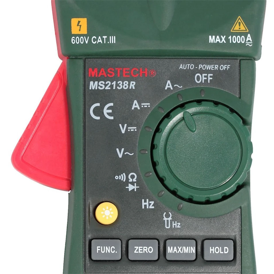 MASTECH MS2138R цифровой зажим метр AC DC клещи мультиметр 4000 отсчетов напряжение тока емкостно-резистивный тестер