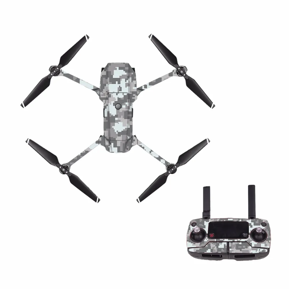 [M0040] мозаика для DJI Mavic Pro наклейка Кожа Наклейка корпус дрона+ пульт дистанционного управления+ 3 батареи Защитная пленка крышка