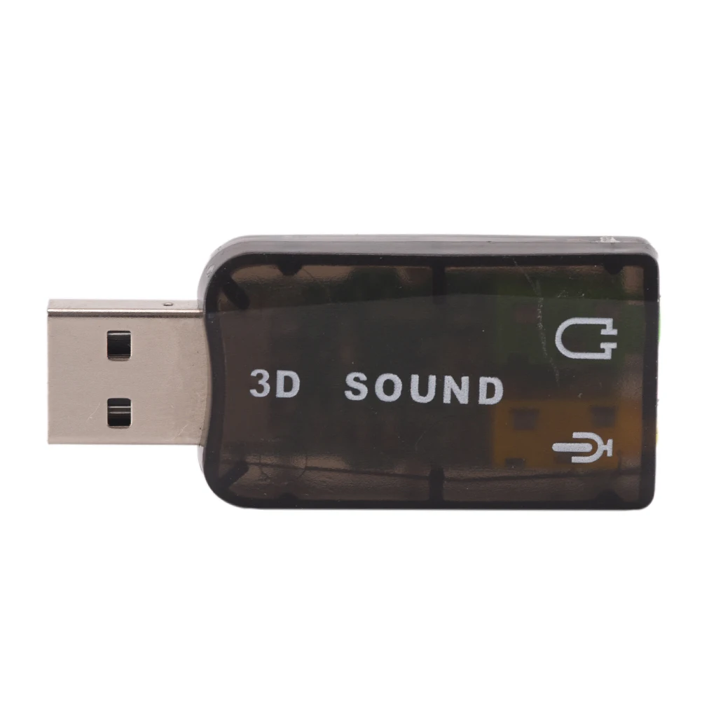 3D USB звуковая карта USB аудио 5,1 Внешняя USB звуковая карта аудио адаптер микрофон динамик аудио интерфейс для портативных ПК микро данных