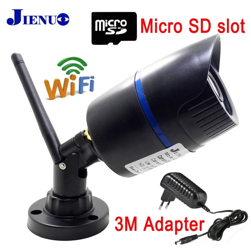 JIENU 720P 960P 1080P ip camera with wifi wireless Security surveillance video camera P2P Support memory card onvif