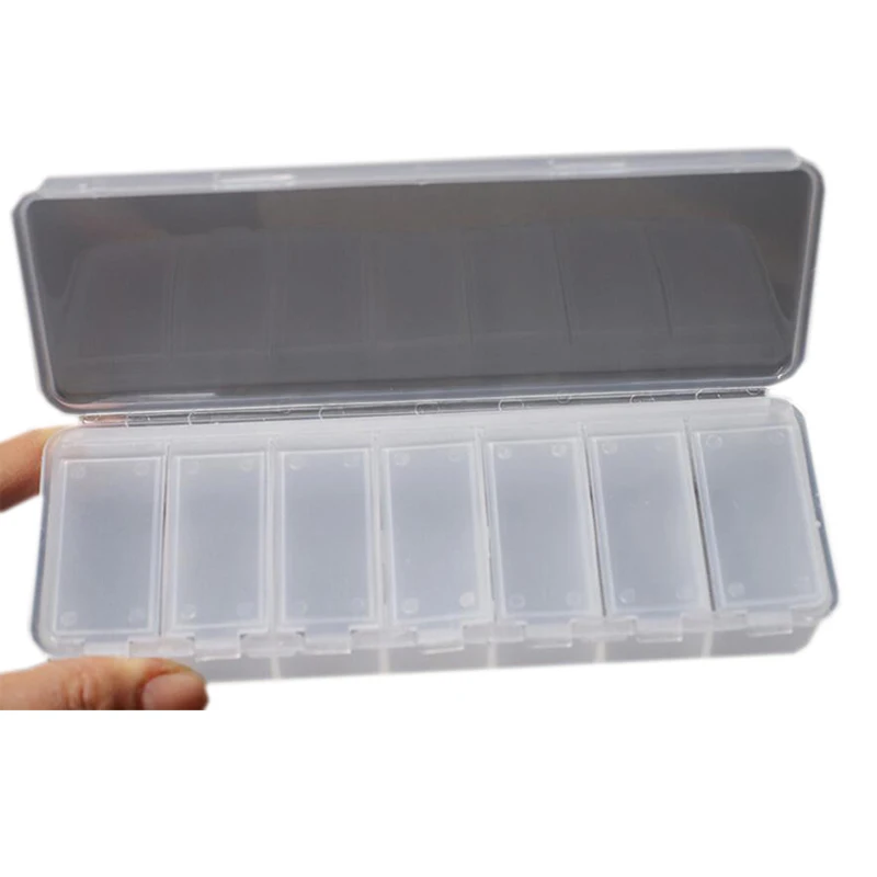 Портативный пластиковый мини чехол для лекарств 7 отделений|organizer plastic box|box atforganizer