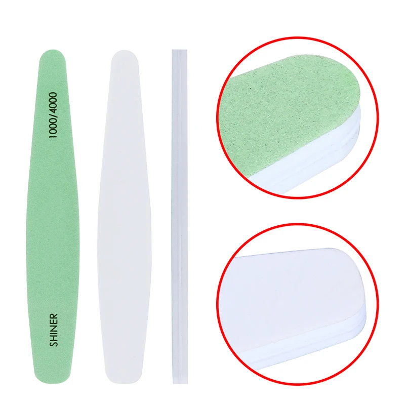 Nail File Manicure Pedicure Buffer Sanding Files Manicure Sandpaper Grit 1000/4000 Nail Art Tool