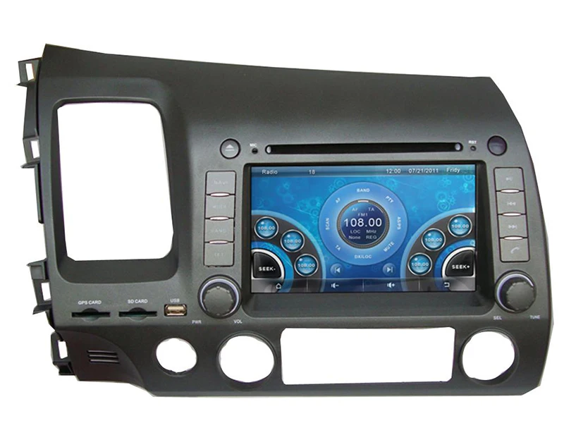 Perfect 7" Car DVD player with GPS(optional),audio Radio stereo,BT,car multimedia headunit for Honda CIVIC 2006 2007 2008 2009 2010 2011 1