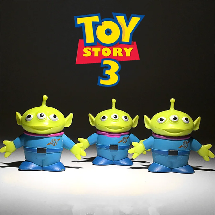 48 шт./лот 4 см TOY Story зеленый человек чужой рисунок игрушки милый Инопланетянин миниатюрный коллекция игрушек