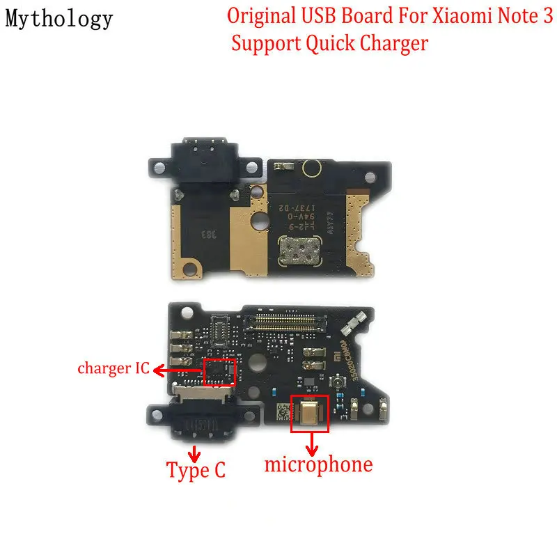

Mythology Original For Xiaomi Note 3 USB Board Flex Cable Dock Connector Microphone Mobile Phone IC Support Quick Charger