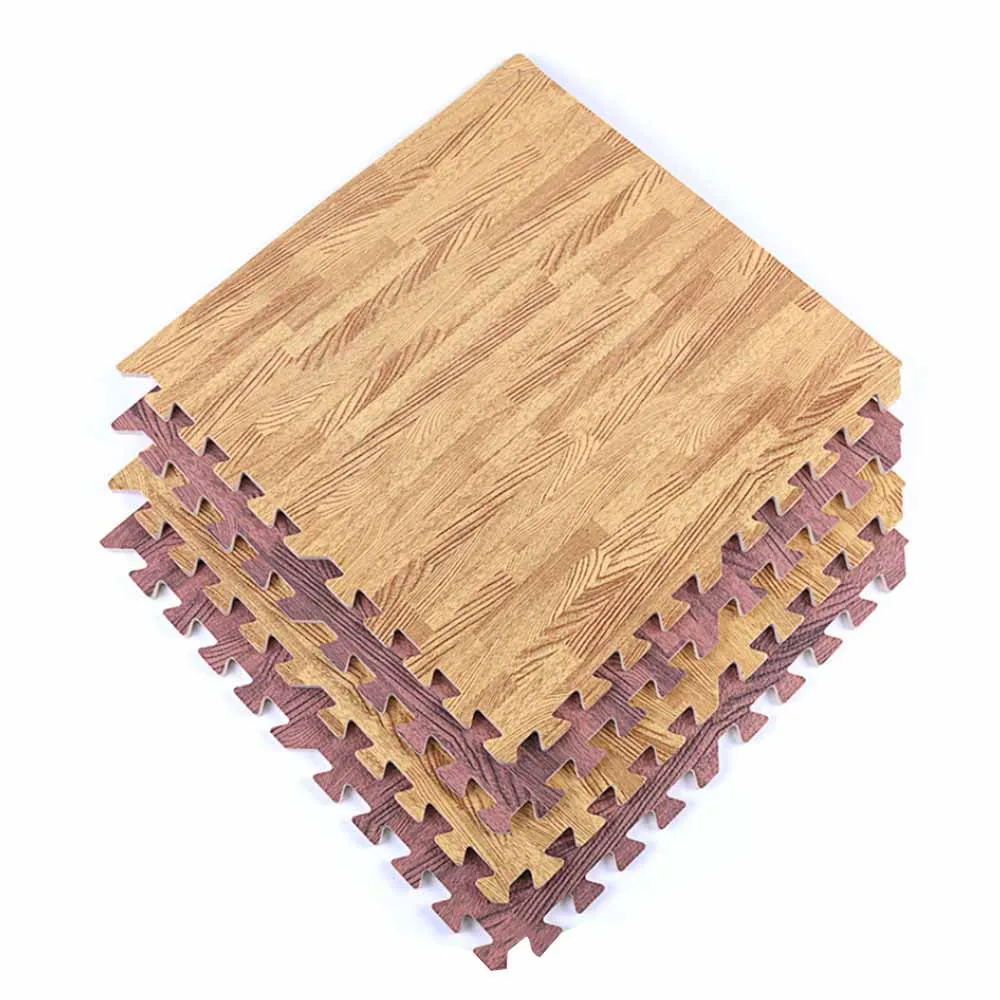 

30X30 cm Soft EVA Foam Puzzle Crawling Mat Wood Grain Waterproof Rug for Kids Children Game Pad living room Baby Carpet