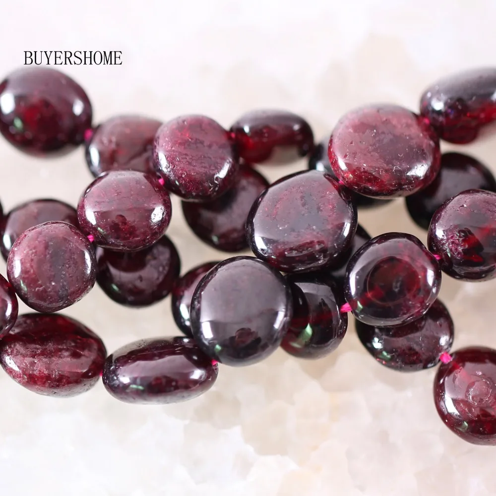 

Loose Beads 6x7-8x11MM Natural Stone Red Garnet Beads Fit Necklace Bracelet Earrings String 16" Free Shipping S061