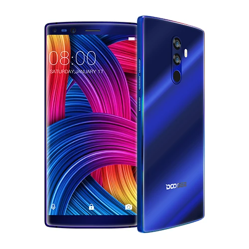 DOOGEE Mix 2 6 ГБ Оперативная память 128 Гб Встроенная память Android 7,1 4060 мАч 5,99 ''fhd+ Helio P25 восьмиядерный смартфон Quad Камера 16,0+ 13,0 Мп 8,0+ 8,0 Мп - Цвет: Blue