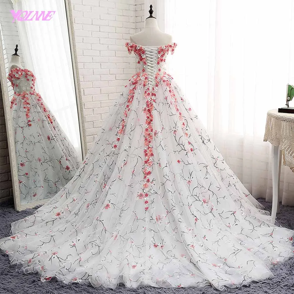 YQLNNE, Vestido Debutante, бальное платье с открытыми плечами, на шнуровке, милое 16 платье, Vestidos De 15 Anos