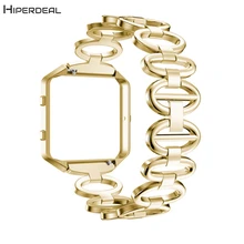 CARPRIE Подлинная Замена нержавеющей стали с металлической рамкой комплект браслет на запястье для Fitbit Blaze Смарт часы SE12a