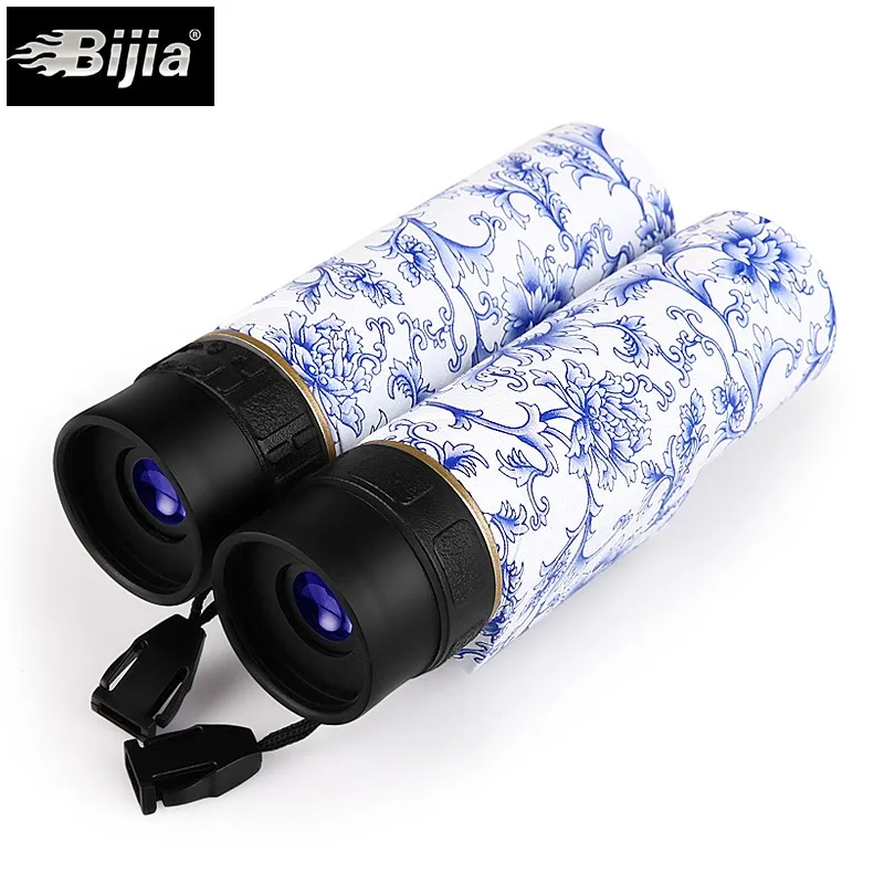 BIJIA 10x25 мини складной карманный заполненный азотом Водонепроницаемый бинокль телескоп опера очки для путешествий физическое ночное видение