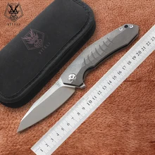 Высокое качество Viteli TOP1 нож, лезвие: S35VN(камень мыть), Ручка: TC4 самолет подшипник Открытый Кемпинг Складной нож EDC