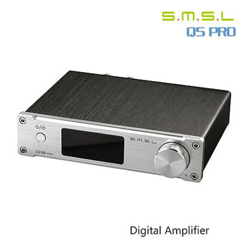 SMSL Q5 Pro Высокое качество HiFi 2,0 чистый домашний аудио Мощность Цифровой усилитель вход коаксиальный Оптический USB ЦАП 45 Вт* 2 дистанционное управление