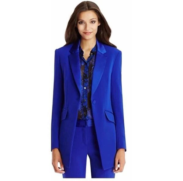 Blazer de bureau bleu royal pour femme veste l gante pour femme