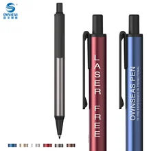 Металлическая шариковая ручка с Бесплатный лазерные логотип для бренда компании или персонализированное имя выгравированы