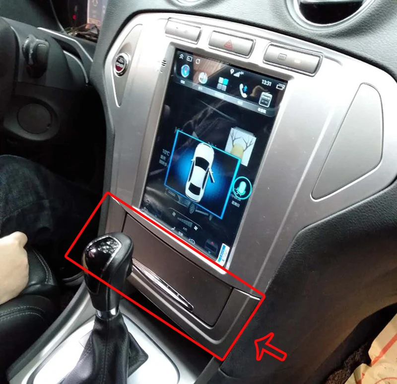 Clearance 64GB Android8.1 Tesla style Car GPS Navigati for Ford Mondeo 2007-2010 yea Vertical  screen GPS multimedia radio navigaton 7