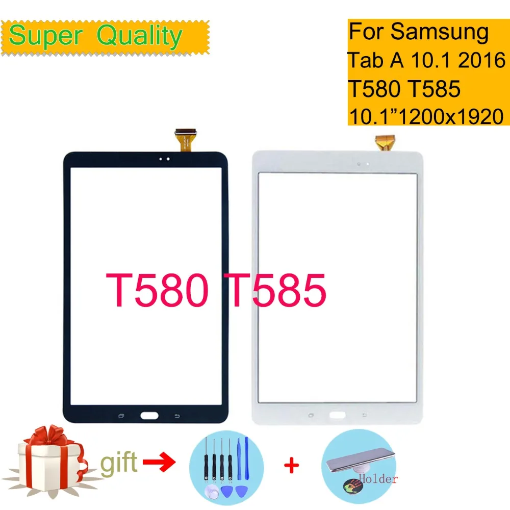 삼성 갤럭시 탭 A 10.1 2016 T580 T585 SM-T580 SM-T585 터치 스크린 디지타이저 센서 패널 태블릿 교체 