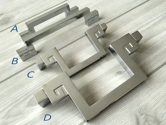 

2.5" 3.75" 5" Silver Drawer Pulls Handles Dresser Pulls Kitchen Cabinet Handles Pulls Door Handle Chrome 64 96 128 mm