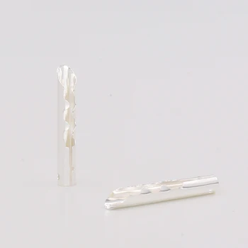 

12pcs B413S Silver plated Bronze Copper Audio BFA Z-Type 4mm Banana Plug Speaker Cable Connector