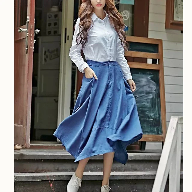 Long skirt top design Clearance