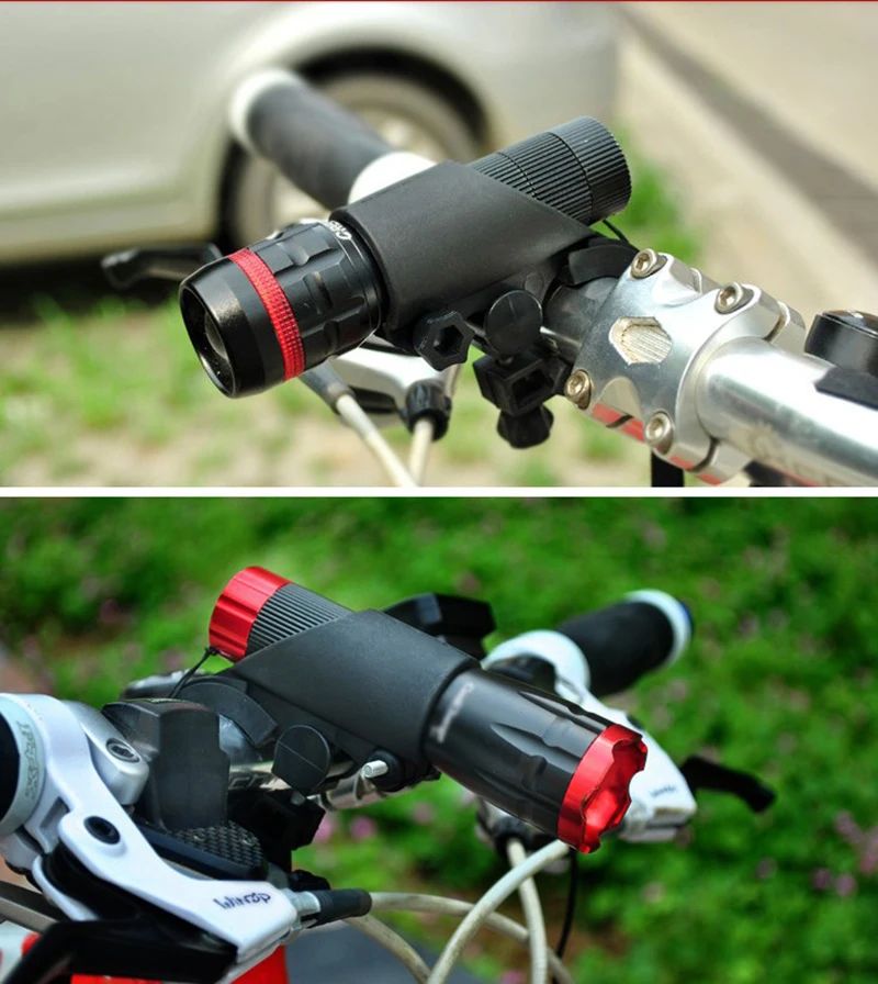 Bicycle Light Lamp Stand Holder Portable Cycling LED Flashlight Rotation Grip Bike Torch Clamp Mount Bracket Accessories SW0004 (3)