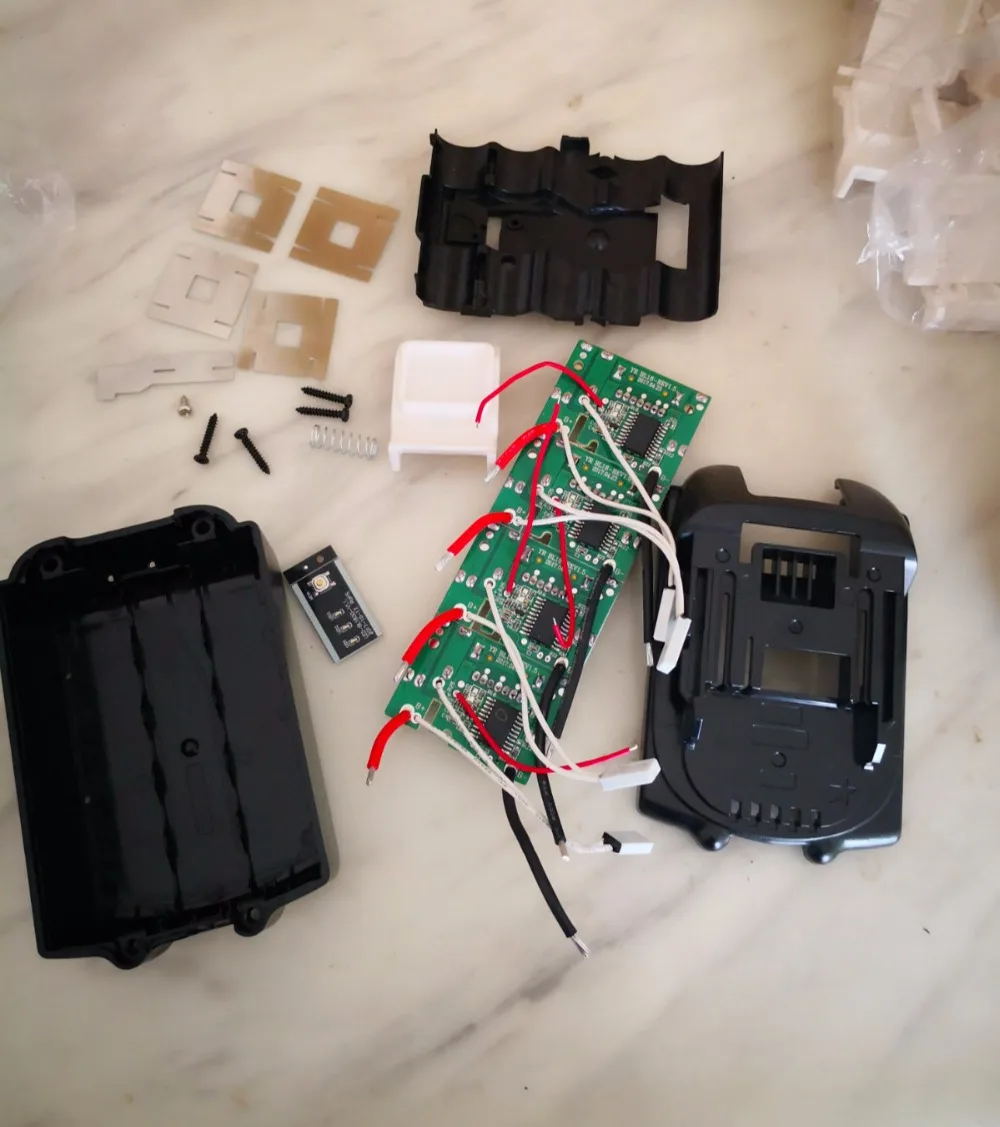 

New Case PCB board for Makita 18V Power Tool BL1815 BL1830 BL1835 LXT400 bl1840 bl1850 bms LED Type with screws