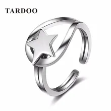 Tardoo Conmemorar de Moda Estrella de Cinco puntas Anillos de Las Mujeres S 925 Sterling Silver Classic Gemelos Anillos de Joyería Fina