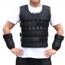 15kg Running Exercise Empty Weight Vest Boxing Training Adjustable Shank Wrist Wraps Crossfit Swat Loading Weight Vest