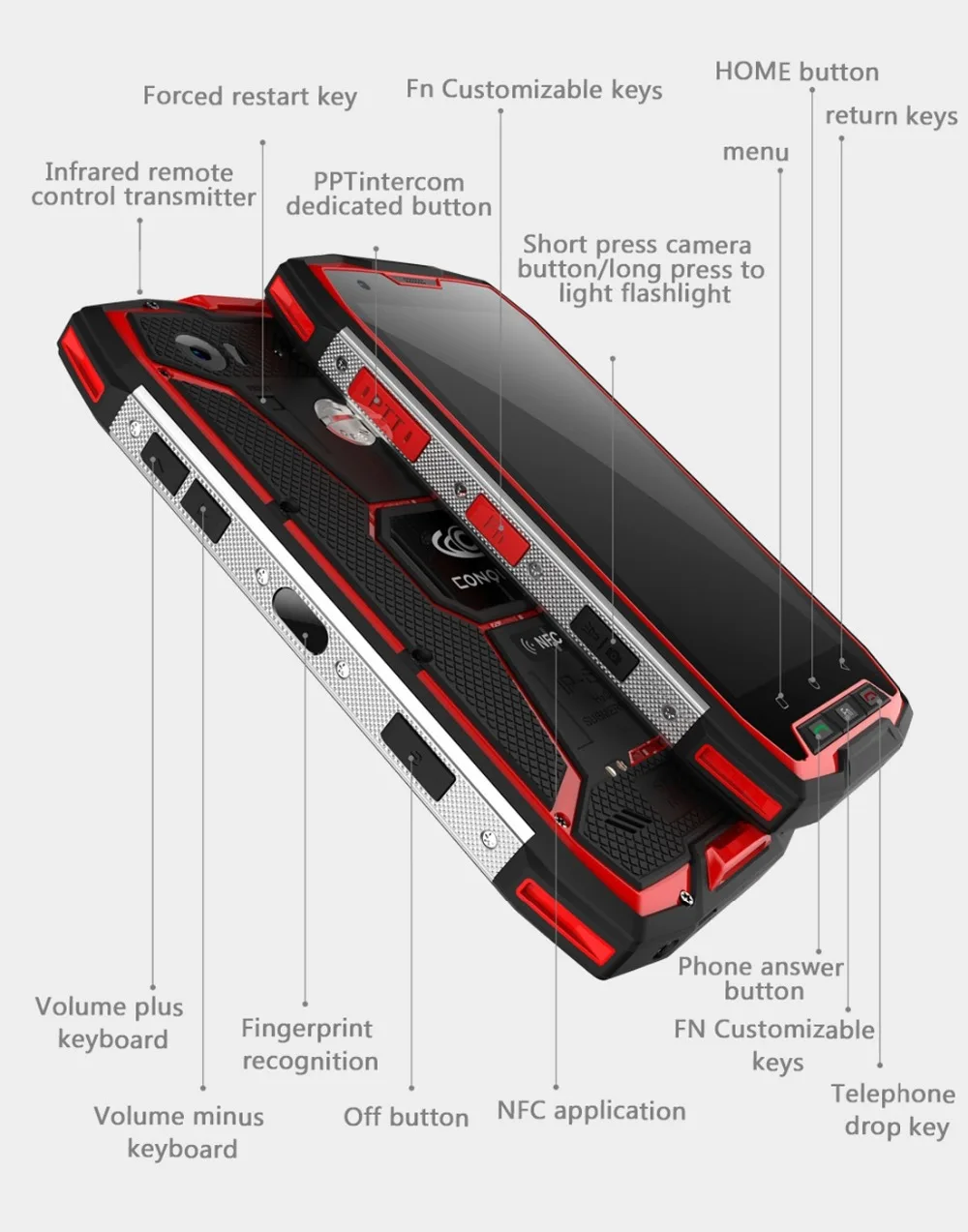 Conquest S9 смартфон с 5 дюймовым дисплеем восьмиядерным процессором MTK6757 ОЗУ 6 ГБ ПЗУ