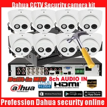 Dahua HCVR5108HS-S3 8ch CVI безопасности Камера Системы 2 мегапикселя 1080 P HAC-HDW1220EM-A Водонепроницаемый HDCVI ИК глазного яблока аудио Камера