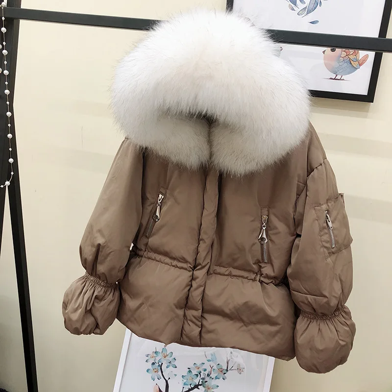 Fitaylor зимние женские куртки пуховики из 90% белого утиного пуха пальто большие