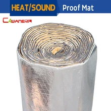Cawanerl 1 рулон 1000 см X 100 см автомобильный Грузовик теплоизоляционный коврик для звукоизоляции коврик с контролем шума Deadener алюминиевая фольга Deadening