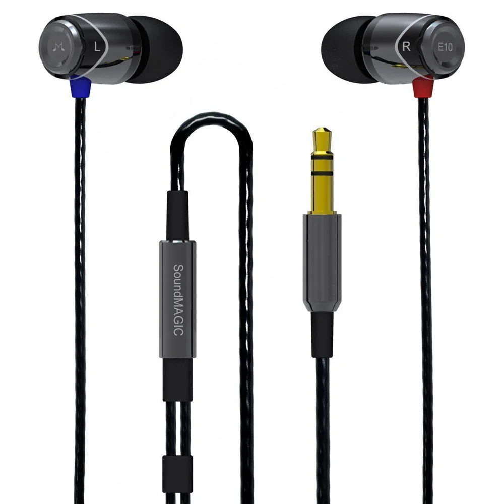 SoundMAGIC E10 Noise Isolating In-Ear Hifi Stereo Earphones 100% New & original Genuine Black, Red, Gold color