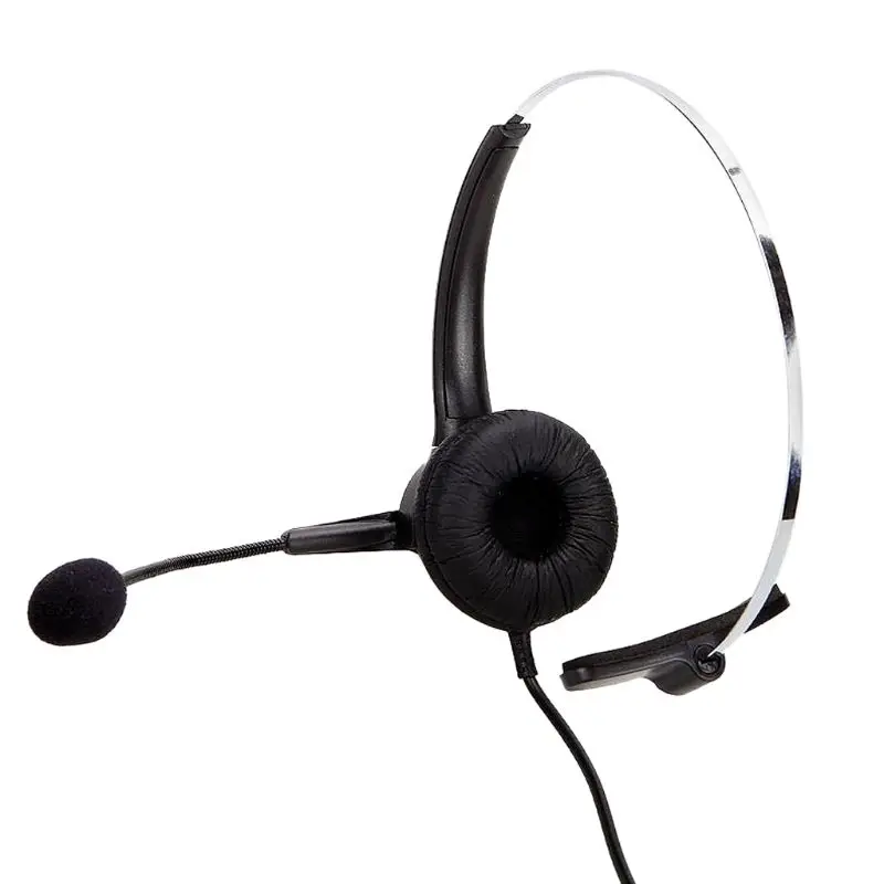 Call Center Headset with Microphone 3.5MM Plug Telephone Voice Interphone Headphone for Computer PC Game Volume Control Call Center Headset with Microphone 3.5MM Plug Telephone Voice Interphone Headphone for Computer PC Game Volume Control