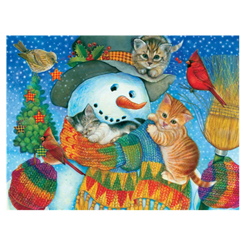 

5D diy diamond embroidery mosaic pattern cartoon character animal home decoration cross stitch round diamond painting sticker se