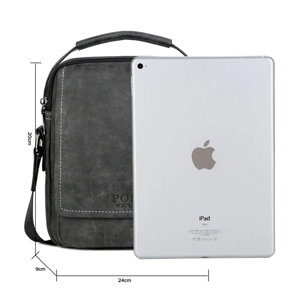فيكونيا بولو جلدية الصلبة الرجال الأعمال Crossbody حقيبة مع محفظة عالية الجودة مجموعة الحقائب عارضة قصيرة السفر حقيبة ساعي للذكور