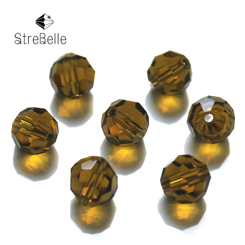 StreBelle оптовая продажа 10 мм 50 шт./лот граненые круглые стеклянные бусины для