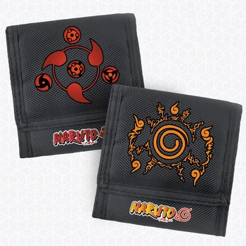

New Arrival Japanese Anime Naruto Canvas Wallet For Boys Girls Hokage Ninjia Money Clip Fashion Standard Wallet portefeuille