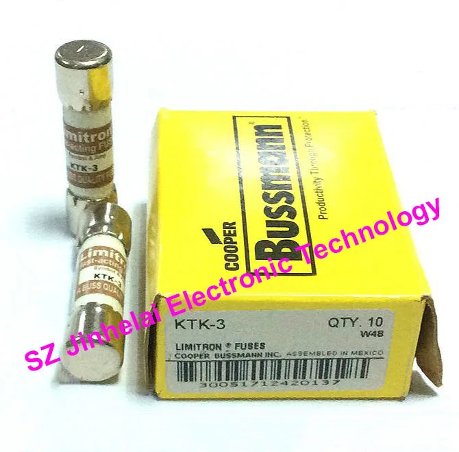 

New and original KTK-3 Fast-acting Supplemental fuses 3A 600V 10*38mm
