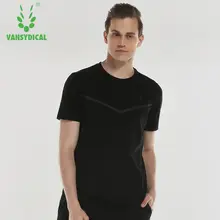 Мужские футболки для тренировок в тренажерном зале с коротким рукавом, дышащие спортивные футболки для бега, топы